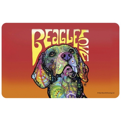 Bungalow Flooring Dean Russo Designs Beagle Love 1'9" x 3' Mat, , large