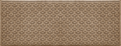Bungalow Flooring Waterhog Ellipse 3' x 7' Indoor/Outdoor Runner, Beige, large