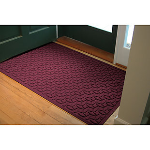 Bungalow Flooring Waterhog Ellipse 4' x 6' Indoor/Outdoor Mat, Purple, rollover