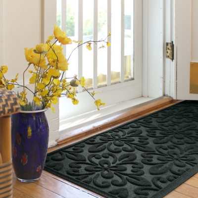 Bungalow Flooring Aqua Shield Phoenix 3' x 8' Indoor/Outdoor Mat, Evergreen, large