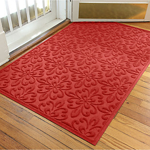 Weather resistant and a breeze to clean, this indoor-outdoor rug is high style made for low-maintenance living. What a welcome addition, anywhere and everywhere.Made of polyester | Indoor-outdoor use | Colors and designs won't fade over time | Rubber backing | NFSI Certified High Traction equals legit protection against slips and falls | Water Dam™ border keeps over a 1 gallon of water off your floors | Made in the USA | Easy to clean; simply vacuum or shake clean. For the really muddy days, feel free to rinse with a hose and air dry