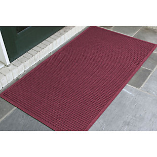 Bungalow Flooring Waterhog Squares 3' x 5' Indoor/Outdoor Mat, Purple, rollover