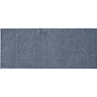 Bungalow Flooring Aqua Shield Squares 3' x 7' Indoor/Outdoor Mat, Bluestone, large