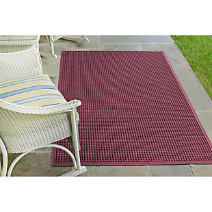 Bungalow Flooring Waterhog Squares 4' x 6' Indoor/Outdoor Mat, Purple, rollover