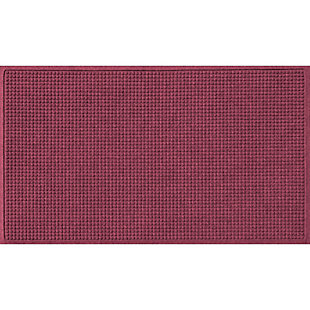 Bungalow Flooring Waterhog Squares 4' x 6' Indoor/Outdoor Mat, Purple, large