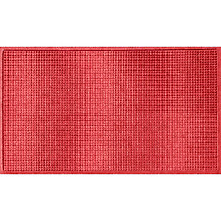 Bungalow Flooring Aqua Shield Squares 4' x 6' Indoor/Outdoor Mat, Red, large