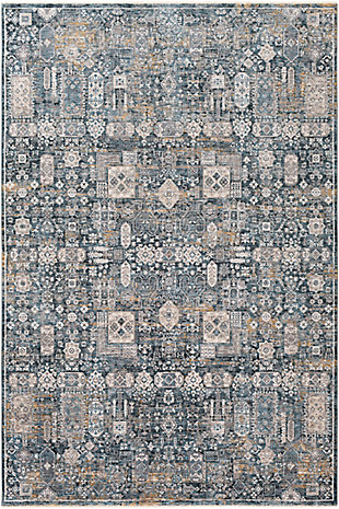 Surya Cardiff 2' x 3' Accent Rug, Teal, rollover