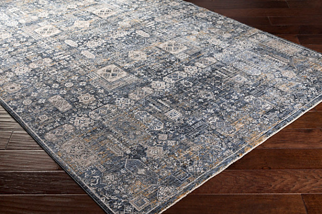The Cardiff Accent Rug showcases a timeless style of elegance, comfort and sophistication. The meticulously woven construction of this piece boasts durability and will add natural charm to your decor. Made with polyester, this rug has a medium pile. Made of polyester | Machine woven | 1-year limited warranty | Imported