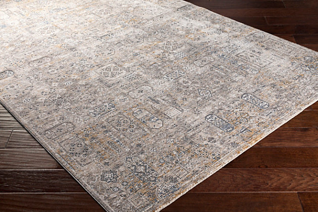 The Cardiff Accent Rug showcases a timeless style of elegance, comfort and sophistication. The meticulously woven construction of this piece boasts durability and will add natural charm to your decor. Made with polyester, this rug has a medium pile. Made of polyester | Machine woven | 1-year limited warranty | Imported