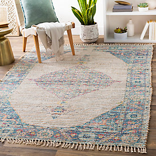 The Coventry Accent Rug showcases a timeless style of elegance, comfort and sophistication. The meticulously woven construction of this piece boasts durability and will add natural charm to your decor. Made with jute, polyester and cotton, this rug has no pile. Made of jute, polyester and cotton | Handwoven | 1-year limited warranty | Imported
