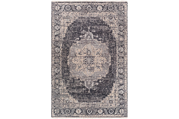 The Festival Accent Rug showcases a timeless style of elegance, comfort and sophistication. This hand-knotted rug has a durability that can't be found in other handmade constructions. It can also be thoroughly cleaned, because it contains no chemicals that react to water (such as glue). Made with New Zealand wool, this rug has a low pile. Made of New Zealand wool | Hand-knotted | 1-year limited warranty | 1-year limited warranty | Imported