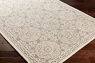 The Granada Accent Rug showcases a timeless style of elegance, comfort and sophistication. This hand-tufted rug offers an affordable alternative to other handmade constructions while preserving the same natural demeanor and charm. Made with wool, this rug has a low pile. Made of wool | Hand-tufted | 1-year limited warranty | Imported
