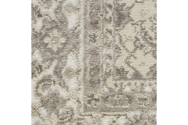 Decorate with classic assurance with the formal beauty of this accent rug. It hits all the notes of traditional persian design, from the strong center medallion to the intricate floral surround and decorative border, while a contemporary sense of color and easy-care fibers lend the best of modern style.Made of polypropylene and polyester | Machine made | Thin pile (less than 0.5" high) | Power-loomed | Vacuum regularly (no beater bar) | Low shedding | Rug pad recommended | Recommended for areas with moderate foot traffic | Imported