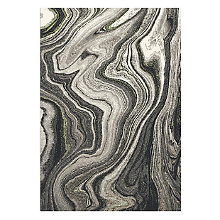 Transocean Darien Marble Rug 5'3" X 7'6" Area Rug, Gray, large