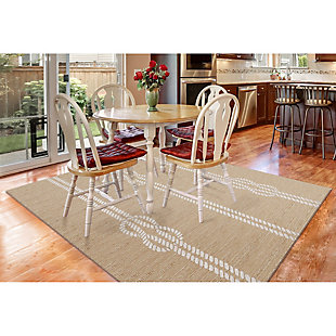 Transocean Fortina Sailing knot Outdoor 5' x 7'6" Area Rug, Natural, rollover