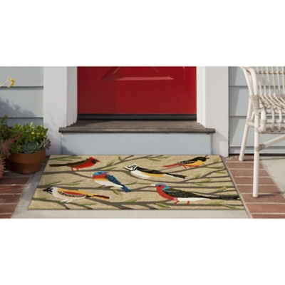 Transocean Deckside Song Birds Outdoor 2' x 3' Accent Rug, Multi, large