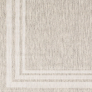 This rug from the Eagean Collection showcases a traditional-inspired design that exemplifies timeless styles of elegance, comfort and sophistication. The meticulously woven piece boasts durability and provides natural charm to your decor.Made of polypropylene | Machine woven | No backing | Indoor/outdoor safe | Spot clean only | Rug pad recommended | Imported