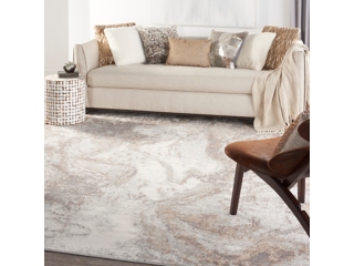 Nourison Elation 7'10" x 9'10" Grey Modern Indoor Rug