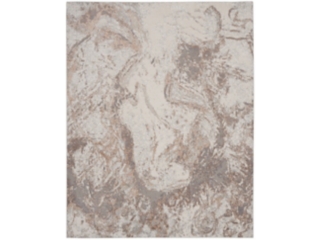 Nourison Elation 7'10" x 9'10" Grey Modern Indoor Rug