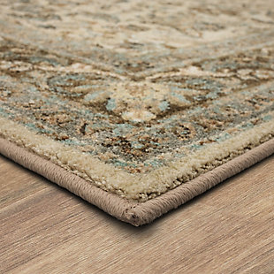 Since the launch of the Euphoria collection Newbridge continues to be one of the best selling patterns within the collection. The timeless elegance of traditional Persian inspired style is updated with the touch of modern magic found in our on pointe palettes and fresh finishes. Like others in our Euphoria Collection, the Newbridge is created with the worry free comfort of our SmartStrand® fiber. Available in 4 colorations, brown, natural, willow gray and sand stone.Proudly Made in the USA | Machine Woven | Stain Resistant and Easy to Clean: Spot clean with a solution of water and mild detergent. Regular vacuuming helps rugs remain attractive. | Durable and Fade Resistant: Designed to hold up under high-traffic spaces with kids and pets. Rug remains attractive for years to come. | Ideal for any Room: These area rugs are perfect for all indoor spaces. Living room rugs, bedroom rugs, rugs for the entryway, office rugs, dorm rugs, dining room rugs, kitchen scatter rugs.