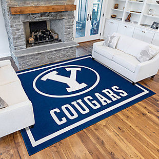 Addison Campus Brigham Young 5' x 7' Area Rug, Blue, rollover