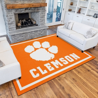 Addison Campus Clemson 5' x 7' Area Rug, Orange, rollover