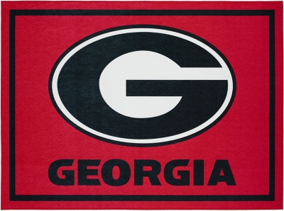 Addison Campus University of Georgia 5' x 7' Area Rug, Red, large