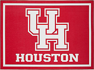 Addison Campus University of Houston 2'5" x 3'8" Accent Rug, Red, large