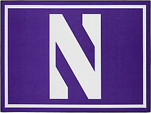 Addison Campus Northwestern University 8' x 10' Area Rug, Purple, large
