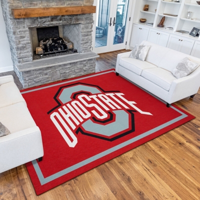 Addison Campus Ohio State 5' x 7' Area Rug, Red, rollover