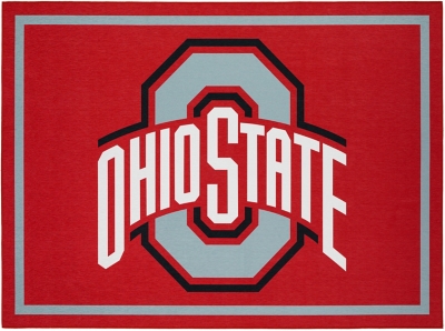 Addison Campus Ohio State 5' x 7' Area Rug, Red, large