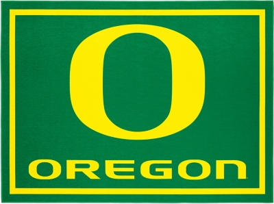 Addison Campus University of Oregon 5' x 7' Area Rug, Green, large