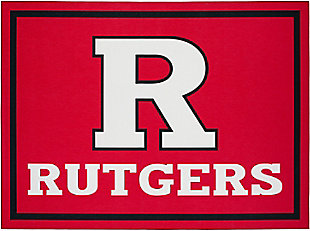 Addison Campus Rutgers 5' x 7' Area Rug, Red, large