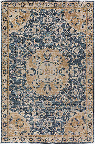 Addison Rugs Fairfax Traditional 5' x 7'5" Area Rug, Bluebell, large