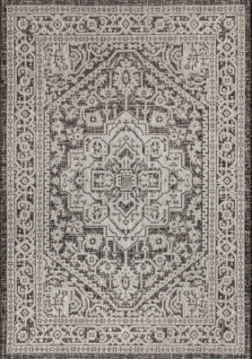 Jonathan Y Sinjuri Medallion Textured Weave Outdoor 9' x 12' Area Rug - Thumbnail 3
