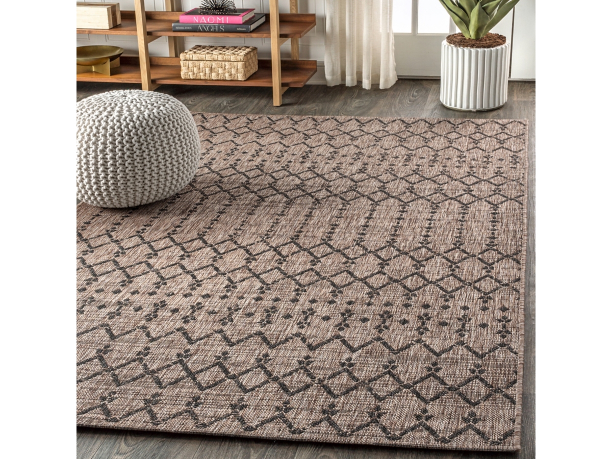 domani ドマーニ　ロイヤル　エレガント　ヨーロピアン　オットマン nz JONATHAN Y Ourika Moroccan Geometric Textured Weave 9' x 12