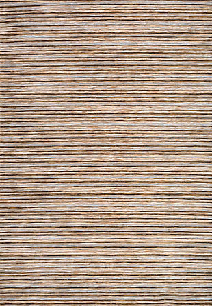 JONATHAN Y Finn Modern Farmhouse Pinstripe 9' x 12' Area Rug, Natural/Brown, rollover