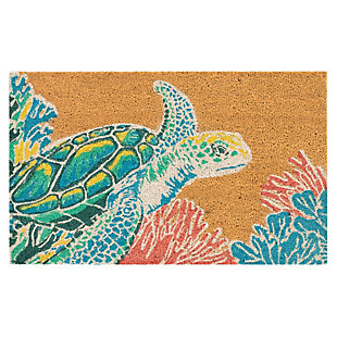 Transocean Terrene Tortoise Outdoor 2' x 3' Doormat, Natural, large