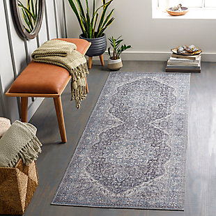 Surya Colin 2'7" x 7'3" Rug, Charcoal/Gray, rollover