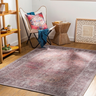 Surya Farrell 5'3" x 7'3" Rug, Brown/Red, rollover
