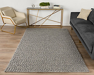 Addison Rugs Boulder 8' x 10' Area Rug, Gray, rollover