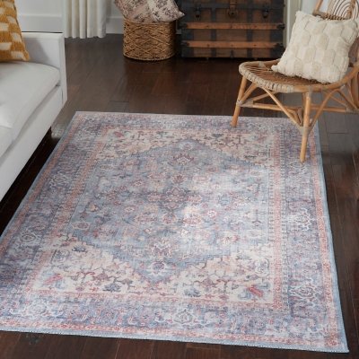 Lolita Faded Machine Washable Indoor/Outdoor Area Rug Bungalow Rose Rug Size: Rectangle 7'5 x 9'6