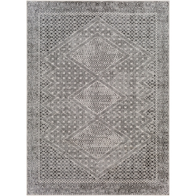 Surya Surya Lavadora Washable Transitional Rug, Medium Gray, large