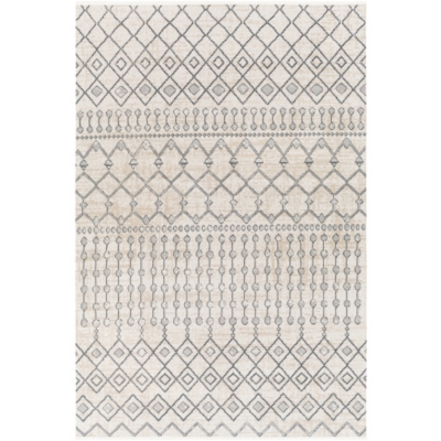 Surya Surya Lavadora Washable Global Rug, Light Gray, large