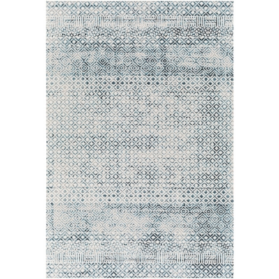 Surya Surya Lavadora Washable Transitional Muted Rug, Denim, large