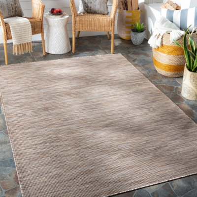 Surya Pasadena Transitional Indoor/Outdoor Rug, Taupe, large