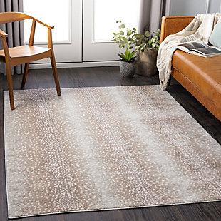 Surya Roma Eclectic Area Rug, Camel/Light Gray, rollover