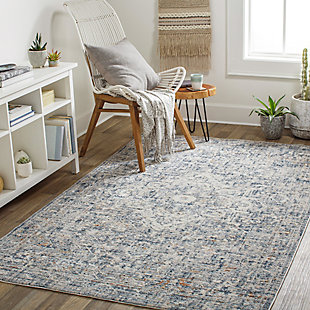 Surya Amore Traditional Area Rug, Blue, rollover