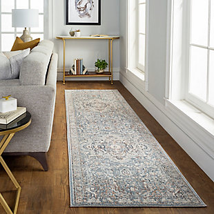 Surya Amore Traditional Area Rug, Light Blue, rollover