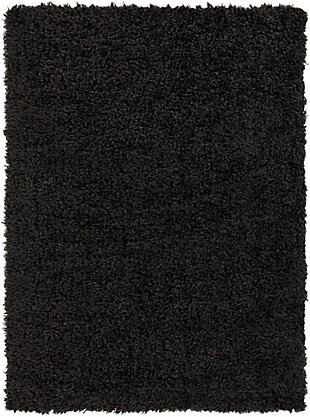 Surya Angora Modern Area Rug, Black, large